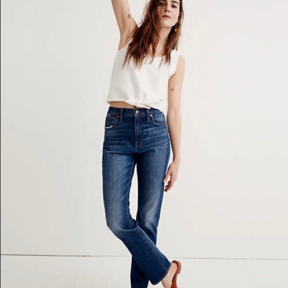 NWT 26 Tall Madewell High-Rise Slim Boyjean